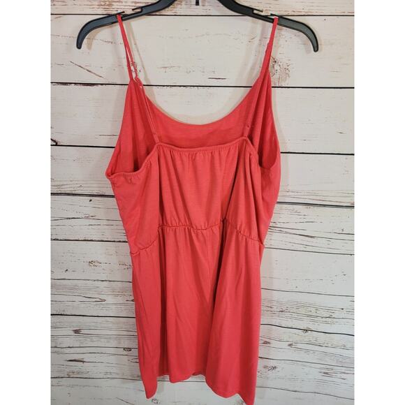 Old Navy Pink Waist Defined Slub Knit Sleeveless Cami Mini Dress Women's Size XL - Picture 2 of 7